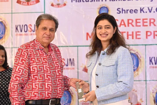Dhvani Shah at a community career guidance event